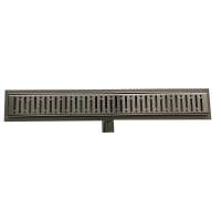 304 stainless steel side outlet linear shower drain channel